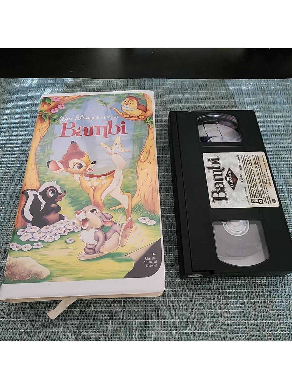 Disney Bambi VHS Masterpiece Collection Classic Animated Movie Vintage Tape